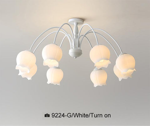 Ceiling Chandeliers Lighting Glass Shade-TI00396-Veeddydropshipping