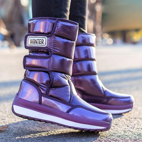 Plus Velvet Warm Cotton Women Shoes Waterproof Winter Shoes-BS00969-Veeddydropshipping