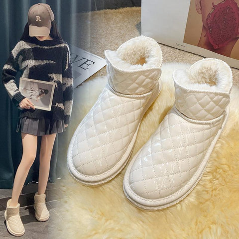 Thickened Snow Boots Students Warm Short Tube Cotton-BS01037-Veeddydropshipping
