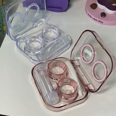 Contact Lenses Case Plastic Include Tweezers-BH00833-Veeddydropshipping