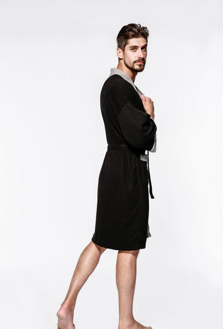 Summer Spring Men Bathrobe 8XL Bust 140cm 7XL 6XL Sleepwear Pajama-MF01570-Veeddydropshipping