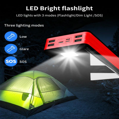 80000mAh Mobile Power Bank with LED Digital Display 4 USB Portable Charger Powerbank External-PA00482-Veeddydropshipping