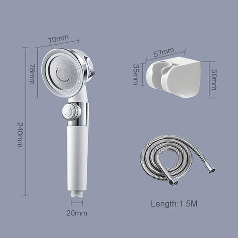 High Pressure Pressurized Shower Head-HA01017-Veeddydropshipping