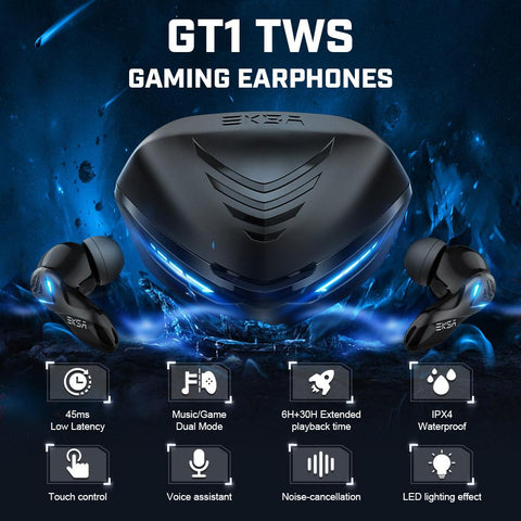 GT1 TWS Ture Wireless Gaming Headset Earbuds 45ms Low Latency -CE01119-Veeddydropshipping