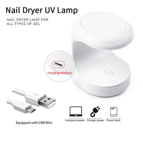 Mini  USB Gel Varnish Curing Machine Nail Art Tool-BH01084-Veeddydropshipping