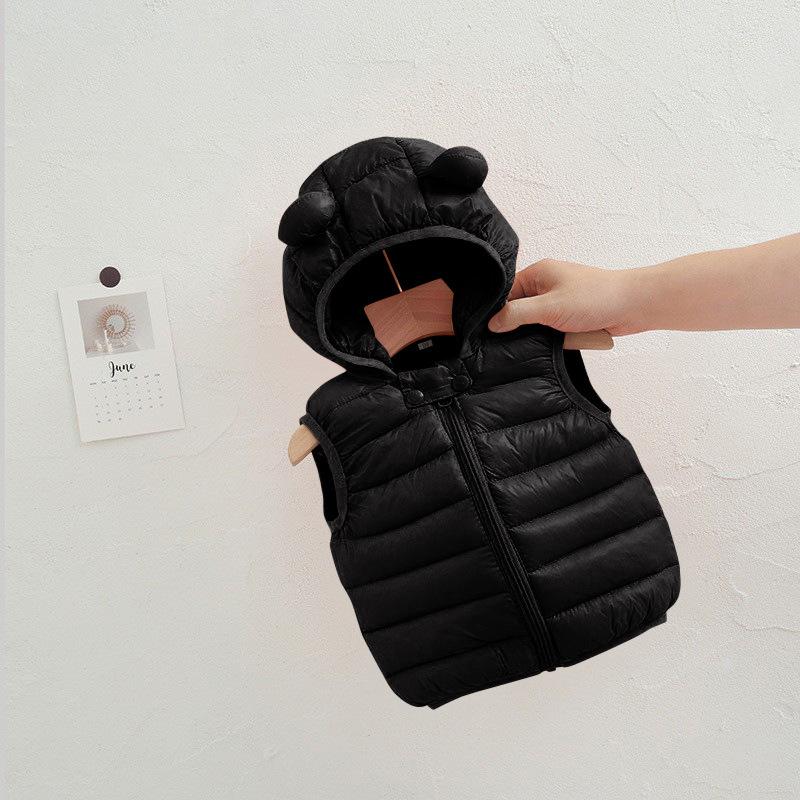 Boys Girls Warm Down Vest Kids Cotton Waistcoat-Veeddydropshipping