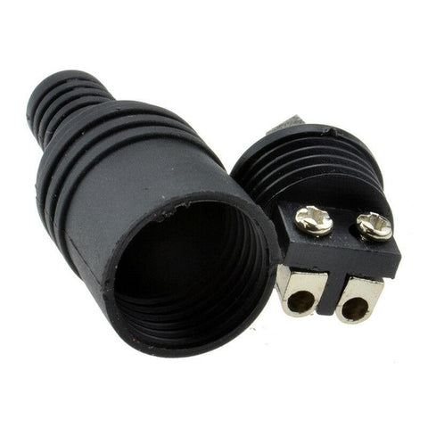 2pcs 2 Pin Black DIN Plug Speaker And HiFi Connector Screw Terminals -CE00035-Veeddydropshipping