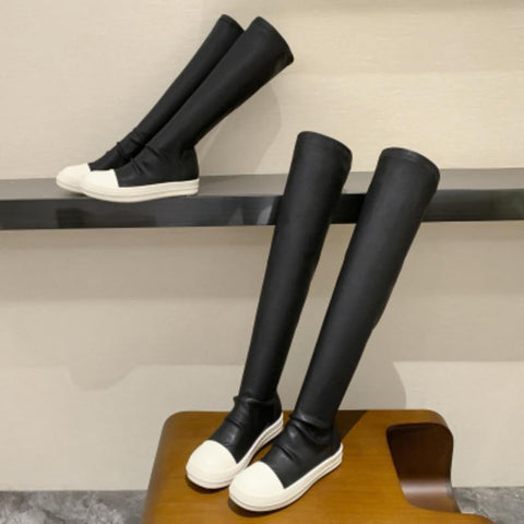 Women Boots Black Over the Knee Boots Sexy Female Autumn-BS00979-Veeddydropshipping
