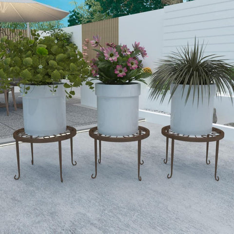 Iron Flower Rack Floor Houseplant Stand-HA01745-Veeddydropshipping
