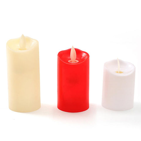 Candles Lights Operated Plastic Pillar Flickering Candle-HA00347-Veeddydropshipping