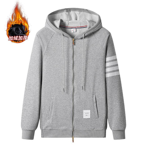 Super Warm fleece thicken Sweatshirts Zipper Hoodie-Veeddydropshipping