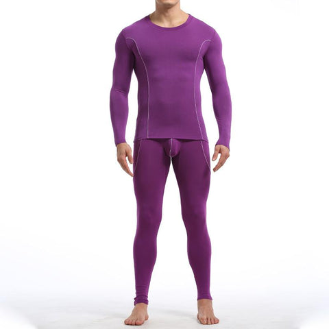 Men Winter Thermo Underwear Long Johns Winter Clothes Men Thick Thermal-MF01628-Veeddydropshipping