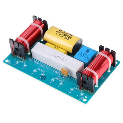 1pc Speaker 3 Way Audio Frequency Divider Treble + Midrange + Bass -CE00902-Veeddydropshipping