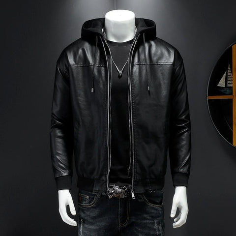 Casual Hooded Jacket Fashion Trend Motorcycle Clothing-MF01360-Veeddydropshipping