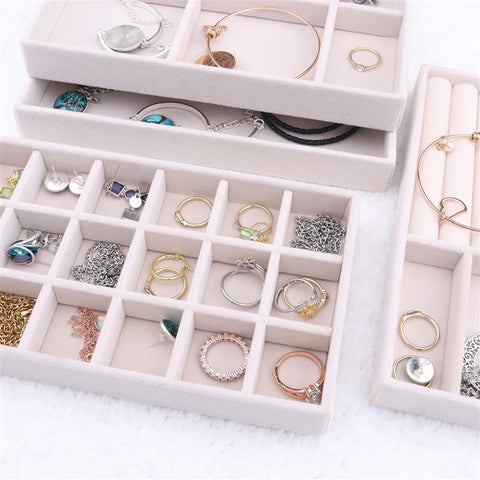 Jewelry Box Organizer DIY Display Tray Portable Storage -JW01723-Veeddydropshipping