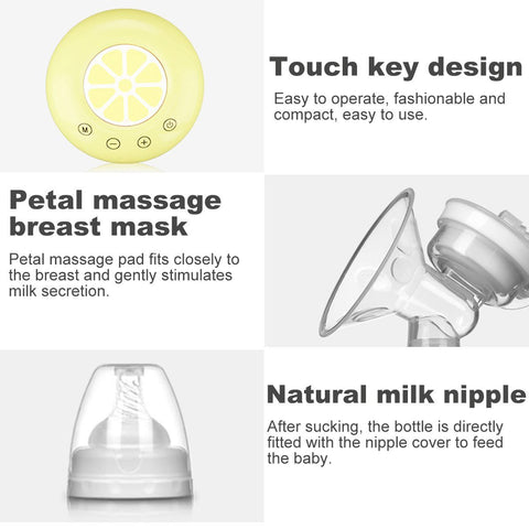 18 Gears Electric Breast Pump Milker Suction Automatic Massage-TB00643-Veeddydropshipping