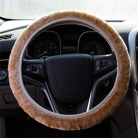 Steering Cover Woolen Handbrake-AM01482-Veeddydropshipping
