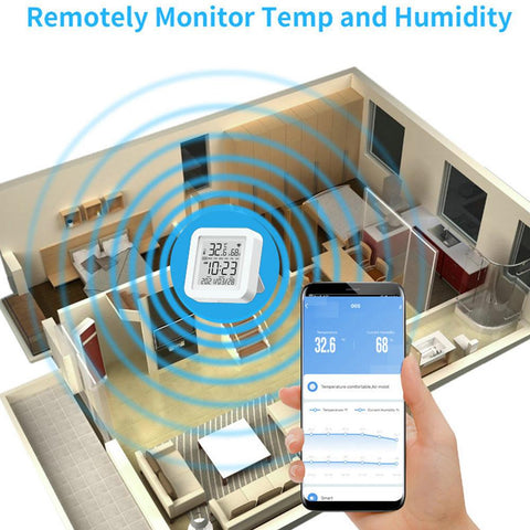 TH08 Tuya Smart Temperature Humidity Sensor APP Remote-TI01044-Veeddydropshipping