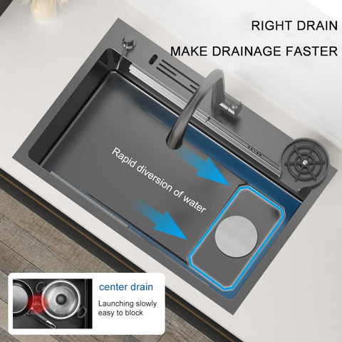 Kitchen Sink Topmount  with Single Bow-TI00626-Veeddydropshipping