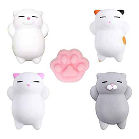 5pcs Cat Mochi Squishy Mini Squishy Toy Cute Soft Mochi Toys-TB01530-Veeddydropshipping