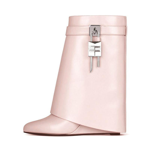 with Slope Heel Leather Surface Thick Sole High Heel-BS00922-Veeddydropshipping
