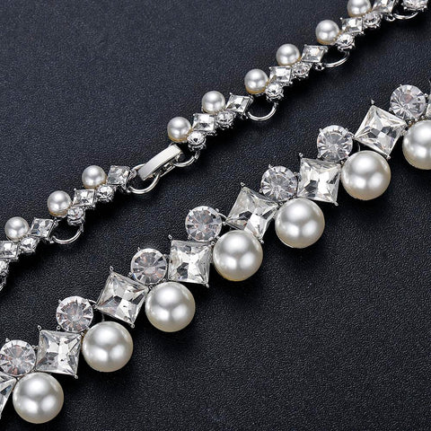 Pearl Jewelry Sets Romantic Wedding Accessories  -JW00369-Veeddydropshipping