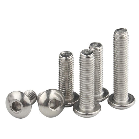 Socket Button Head Screw Bolts Round Flat-TI00600-Veeddydropshipping