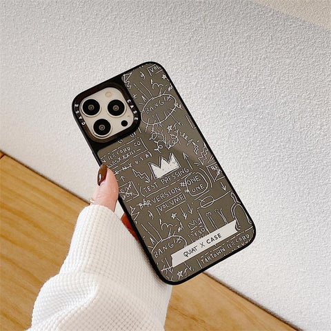 2022 New Ins Net Red Niche Personality Graffiti Line Anti-Fall Phone Case-PA00195-Veeddydropshipping