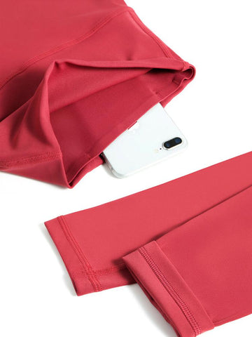 Brand Yoga Pants Hidden Pockets At Waist Fitness Sports Leggings Women Sportswear-OS00708-Veeddydropshipping