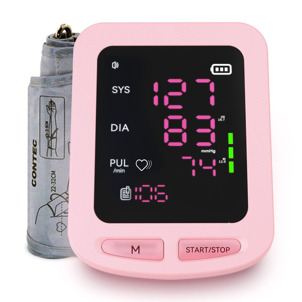 Voice Broadcast Upper Arm Blood Pressure Monitor-BH00797-Veeddydropshipping