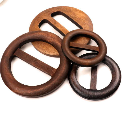 Round Shape Garniture Handmade Wooden Crafts Belt-HA00103-Veeddydropshipping