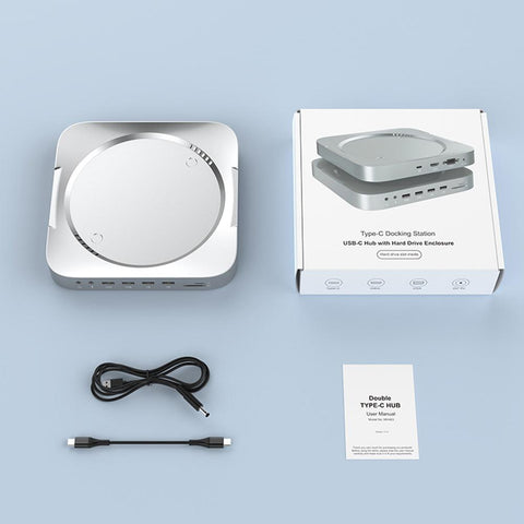 Hub with HDD Enclosure  HDMI-compatible Docking Station-CO00083-Veeddydropshipping