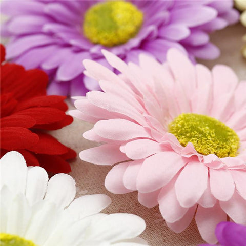 Silk Artificial Flowers Sunflower Gerbera-HA00755-Veeddydropshipping