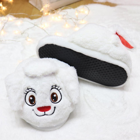 Thick Plush Kids Home Shoes Bounce Rabbit Ear Slipper-BS01162-Veeddydropshipping