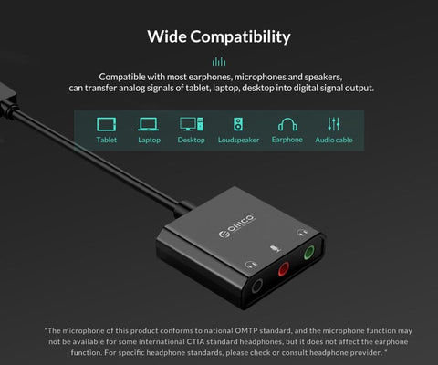 External Sound Card Audio Jack  Cable Adapter Volume-CO00173-Veeddydropshipping