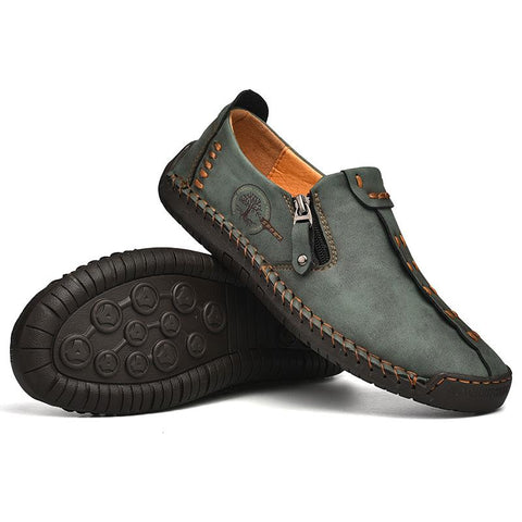 Slip On Loafers Breathable Leather Shoes Men-BS01372-Veeddydropshipping