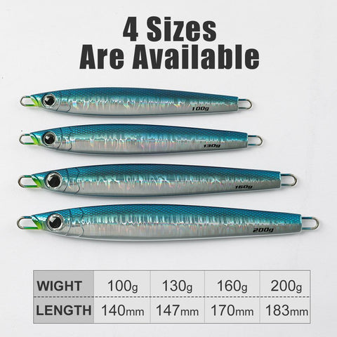 60g 80g Stay Jig Metal Jigs Fishing Lure Vertical Jigging Lure Kingfish Amberjack-OS00537-Veeddydropshipping