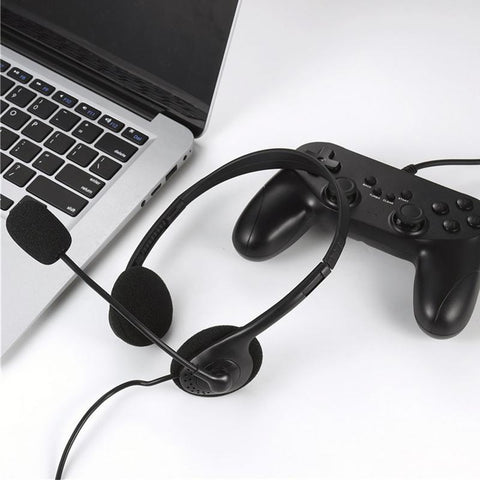 3.5mm Noise Cancelling Wired Headphones With Microphone Universal USB -CE01271-Veeddydropshipping