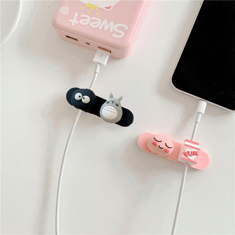 Universal Cartoon Magnetic Desk Phone USB Cable Organizer Wire Earphone Line Cord Protector-PA00879-Veeddydropshipping