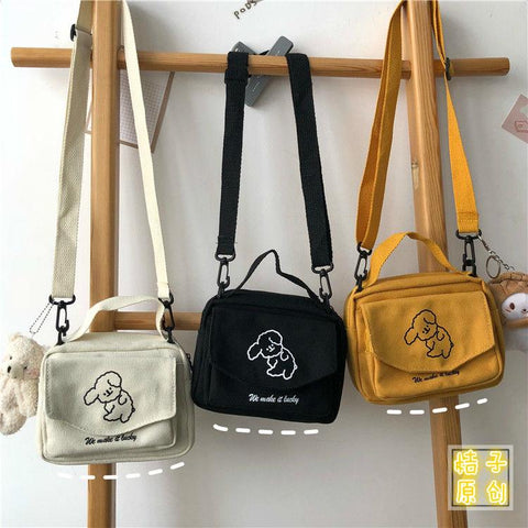 Bags Ladies Canvas Printed Cute Envelope Bag Lady Sweet-BS00235-Veeddydropshipping