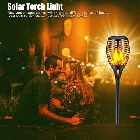 1/2/4/6/8/10/12Pcs Solar Flame Torch Light Flickering Light Waterproof Garden-TI00842-Veeddydropshipping