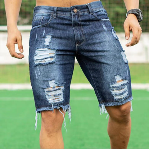 Casual Men&#39;s Shorts Five Points Pants Slim Fashion-MF00616-Veeddydropshipping