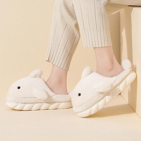 Slippers Couple Indoor Solid Color Warm Plush Slippers Fashion-BS01233-Veeddydropshipping