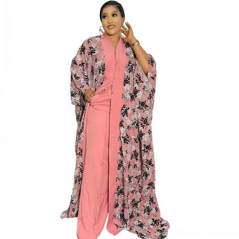 African Dresses Clothes For Women 2 Piece Set-WF01694-Veeddydropshipping