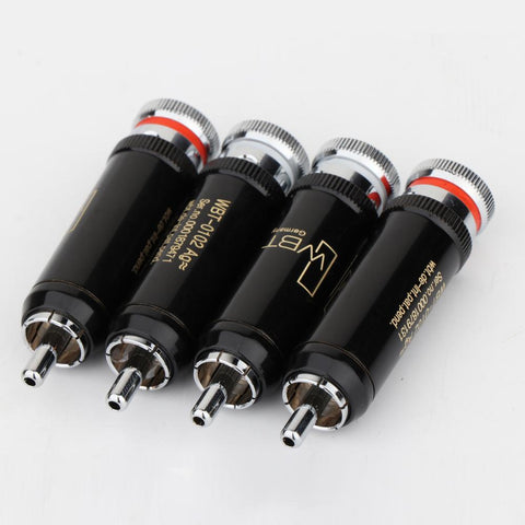 HIFI 0102Ag rhodium-plated rca plug for audio signal cable-CE00017-Veeddydropshipping