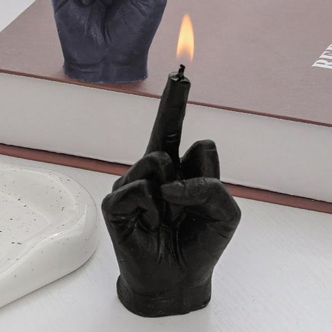 Middle Finger Shaped Gesture Scented Candles-HA00351-Veeddydropshipping