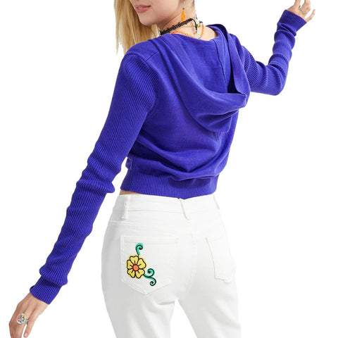 Ladies Zipper Knitwear Girls Leisure Style Coat-WF00311-Veeddydropshipping