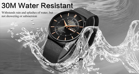 Luxury Waterproof Date Clock Male Steel Quartz Watch -JW00689-Veeddydropshipping