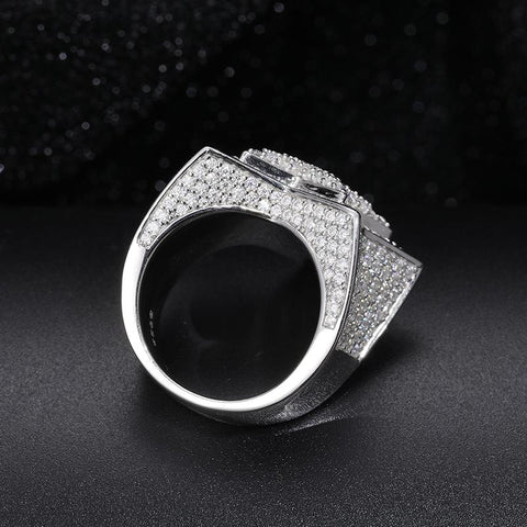Certificate Moissanite Star Rings 925 Sterling Silver Moissanite Rings -JW00085-Veeddydropshipping