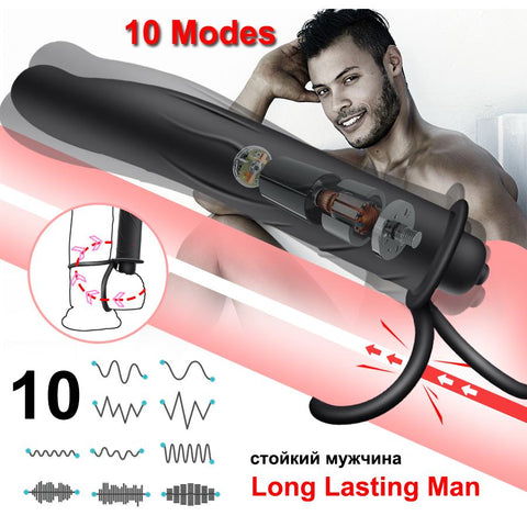 Double Penetration Vibrator Sex Toys For Couples Strapon Dildo Vibrator  Strap On -BH01254-Veeddydropshipping